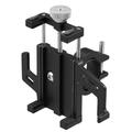 Motorcycle & Bicycle Handlebar Cell Phone Holder 360Â° Rotatable Aluminum Alloy for Most 3.5- 7 Inch Smartphones Black