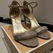 Michael Kors Shoes | Michael Kors Simone Mid Sandal Heel - Size 11 | Color: Gold/Silver | Size: 11
