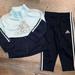 Adidas Matching Sets | Adidas 2 Piece Matching Track Suit Set! | Color: Black/Blue | Size: 12mb