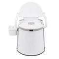 [US IN STOCK] Portable Toilet â€“ Compact Indoor & Outdoor Commode w/Travel Bag for Camping RV Boat & More â€“ Piston Pump Flush 5 Gallon Waste Tank Built-In Pour Spout