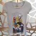 Disney Tops | Euc Disney / Burton Nightmare Before Christmas Grey T-Shirt | Color: Gray/White | Size: M