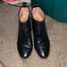 Madewell Shoes | Madewell The Billie Black Leather Stacked Heel Ankle Booties Size 8 | Color: Black | Size: 8