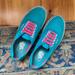 Vans Shoes | Colorblock Blue And Pink Lace Vans Sneakers (2010) - Classic Canvas Skate Shoes | Color: Blue/Pink | Size: 8