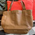 Coach Bags | Coach Women's Park Leather North South Tote Bag, Tan F23662 | Color: Tan | Size: 17x13x5