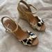 Kate Spade Shoes | Kate Spade Animal Print Wedge Sandal_sz 6.5 | Color: Brown/Tan | Size: 6.5