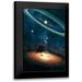 Flores Paula Belle 11x14 Black Modern Framed Museum Art Print Titled - My Dream House in Another Galaxy