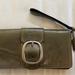 Coach Bags | Coach Grey Patent Leather Clutch Wristlet | Color: Gray/Silver | Size: Os