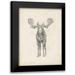 Harper Ethan 15x18 Black Modern Framed Museum Art Print Titled - Moose Study