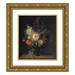 Cladius Detlev Fritzsch 20x23 Gold Ornate Framed and Double Matted Museum Art Print Titled - A Cactus Grandiflora and Other Flowers in a Porphyry Vase (1780 - 1835)
