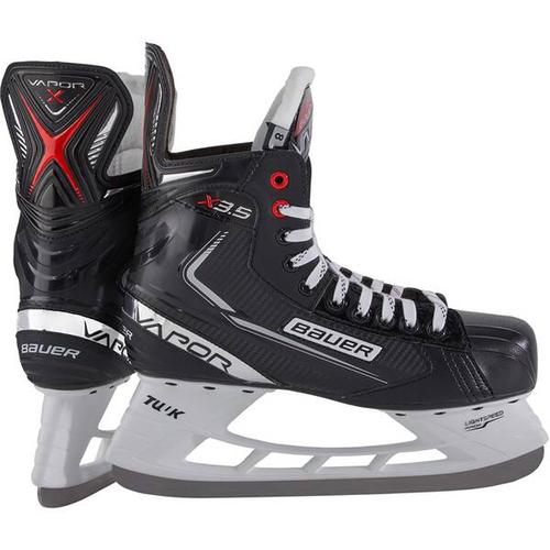 BAUER Herren Eishockeyschuhe Bauer Schlittschuh Vapor X3.5 – Sr., Größe 47 ½ in schwarz