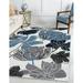 Beverly Rug Area Rugs for Living Room Indoor Rugs Blue and White 3 x 5