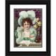 Anonymous 11x14 Black Ornate Wood Framed Double Matted Museum Art Print Titled: Drink Coca-Cola 5 Cents (1890)