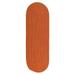 Rug Reversible Flat-Braid Oval Braided Runner Rust - 2 ft. 4 in. x 12 ft.