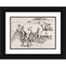 Robert Polhill Bevan 18x14 Black Ornate Wood Framed Double Matted Museum Art Print Titled - Horses in a Stable (1890)