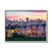 Stupell Industries San Francisco California Sunset Cityscape Architecture Town & City Photography Gray Framed Art Print Wall Art 11 x 14