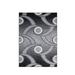 Arzezum Design Rectangular Area Rug for Living Room 3988 Geometric Circles Black/Gray 3x5 Modern Rugs Easy to clean Pet Friendly Indoor carpet for living room