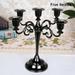 Candle Holder European Style Candle Stick Candelabra Wedding Candlestick Holders Home Decor Wedding Black Five Heads