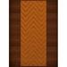 Dalyn Dover Area Rug DV4 Dv4 Orange Lines Stripes 2 6 x 12 Rectangle