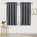 Blackout Curtains Gray Room Darkening Curtain Panels for Bedroom Thermal Insulated Rod Pocket Drapes for Living Room 42x84 inch 1 Panel