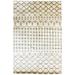 6 X 9 Rug Silk Cream Modern Hand Knotted Moroccan Geometric Room Size Carpet