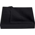 500 Thread Count 3 Piece Flat Sheet ( 1 Flat Sheet + 2- Pillow cover ) 100% Egyptian Cotton Color Black Solid Size California King