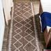 Derya Tribal Diamond Trellis Brown/Beige 2 ft. x 8 ft. Indoor/Outdoor Runner Rug