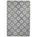 5X8 Rug Wool Charcoal Modern Hand Tufted Scandinavian Geometric Room Size Carpet