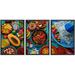 wall26 Framed Canvas Print Wall Art Set Mexican Inspired Food Variety Food Cultural Photography Realism Rustic Landscape Colorful Multicolor Ultra for Living Room Bedroom Office - 16 x24