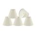 Aspen Creative 32127-5 Small Hardback Empire Shape Chandelier Clip-On Lamp Shade Set (5 Pack) Transitional Design in Off White 6 bottom width (3 x 6 x 5 )