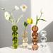 Simple Korean Spherical Glass Vase Ornaments Geometric Transparent Stained Glass Flower Living Room Flower Arrangement Vase