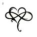 Wanwan Love Heart Shape Wall Decor Hollow Wrought Iron Tear-resistant Hanging Decoration for Home