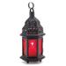 Modern Red Glass Moroccan Lantern