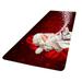 Jikolililili Christmas Washable Rug Non-slip Living Room Underlay Carpet Indoor 40x60cm 2022 Christmas Clearnce