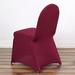 BalsaCircle 20 Burgundy Spandex Stretchable Banquet Solid Chair Covers Slipcovers