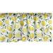 Ambesonne Lemon Valance Pack of 2 Fruit Art Lemons and Leaves 54 X18 Yellow Fern Green