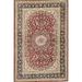 Pasargad Home 043508 Azerbaijan Collection Hand-Knotted Pure Silk Area Rug- 3 ft. 3 in. X 4 ft.11 in. Red