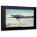 Fitzharris Tim 24x17 Black Modern Framed Museum Art Print Titled - American Dipper Standing on Ice