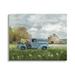 Stupell Industries Vintage Blue Truck Flower Bouquet Cloudy Sky Farmhouse Farmhouse Painting Gallery-Wrapped Canvas Print Wall Art 30 x 24 Design by Nan