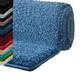 casa pura Non Slip Bathmat, Microfiber Bath Mats | Sky Soft | Absorbent & Fluffy Bathroom Floor Mat Rug Shower Mats, Machine Washable Quick Drying Bathroom Mats (Light Blue - 80x150 cm)