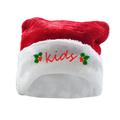 Huakaishijie Christmas Parent-Kid Hat Red Confortable Velvet Red Christmas Party Hat for Women Men Dad Mom Kids