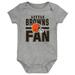 Newborn & Infant Heathered Gray Cleveland Browns Little Fan Bodysuit