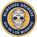 Milwaukee Brewers 12'' Sugar Skull Circle Sign