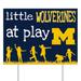 Michigan Wolverines 24" x 18" Little Fans At Play Yard Sign