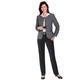 Jackenblazer CLASSIC "Blazer" Gr. 46, schwarz-weiß (schwarz, weiß, gemustert) Damen Blazer