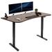 Vivo Height Adjustable Standing Desk Wood/Metal in Black/Brown | 63.1 W x 31.5 D in | Wayfair DESK-KIT-E2B1N