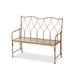 Bayou Breeze Roanoke Metal Porch Outdoor Bench Metal in Brown | 40.5 H x 19 W x 45.75 D in | Wayfair 7FDB876CF699412287C0205346C4D24F