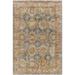 Blue/Red 94 x 94 x 0.31 in Area Rug - Bungalow Rose Oriental Machine Made Power Loomed Area Rug in Brown | 94 H x 94 W x 0.31 D in | Wayfair