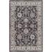 Blue/Gray 120 x 94 x 0.16 in Area Rug - Bungalow Rose Oriental Machine Made Power Loomed Recycled P.E.T. Area Rug in Dark Gray/Blue Recycled P.E.T. | Wayfair