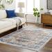 White 36 x 24 x 0.12 in Area Rug - Langley Street® Mittler Oriental Machine Woven Area Rug in Brown/Blue/Ivory | 36 H x 24 W x 0.12 D in | Wayfair