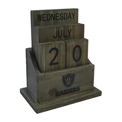 Imperial Las Vegas Raiders Team Logo Wood Block Calendar